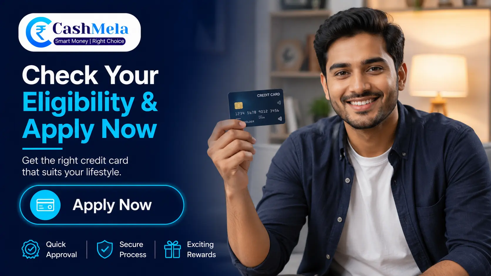 Check your eligibility and apply now for credit card